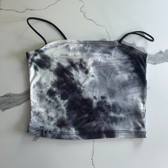 Streetwear Society |\ Tie-Dye Crop Top | Blue/Gray | Size Small | %SALE BUNDLE - Picture 2 of 13